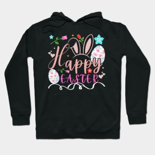 Happy Easter Bunny Rabbit Face Funny Easter Day Hoodie